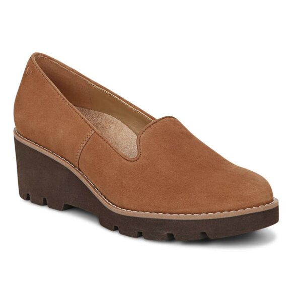 Vionic Women's 'Willa' Wedge Loafer in Toffee Tan/Brown Size - Picture 1 of 10